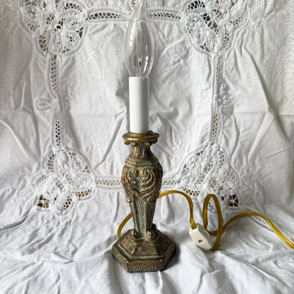 Vintage Gold Table Lamp – Baroque, Ornate, French Style – Antique Look Lighting - Picture 2 of 11